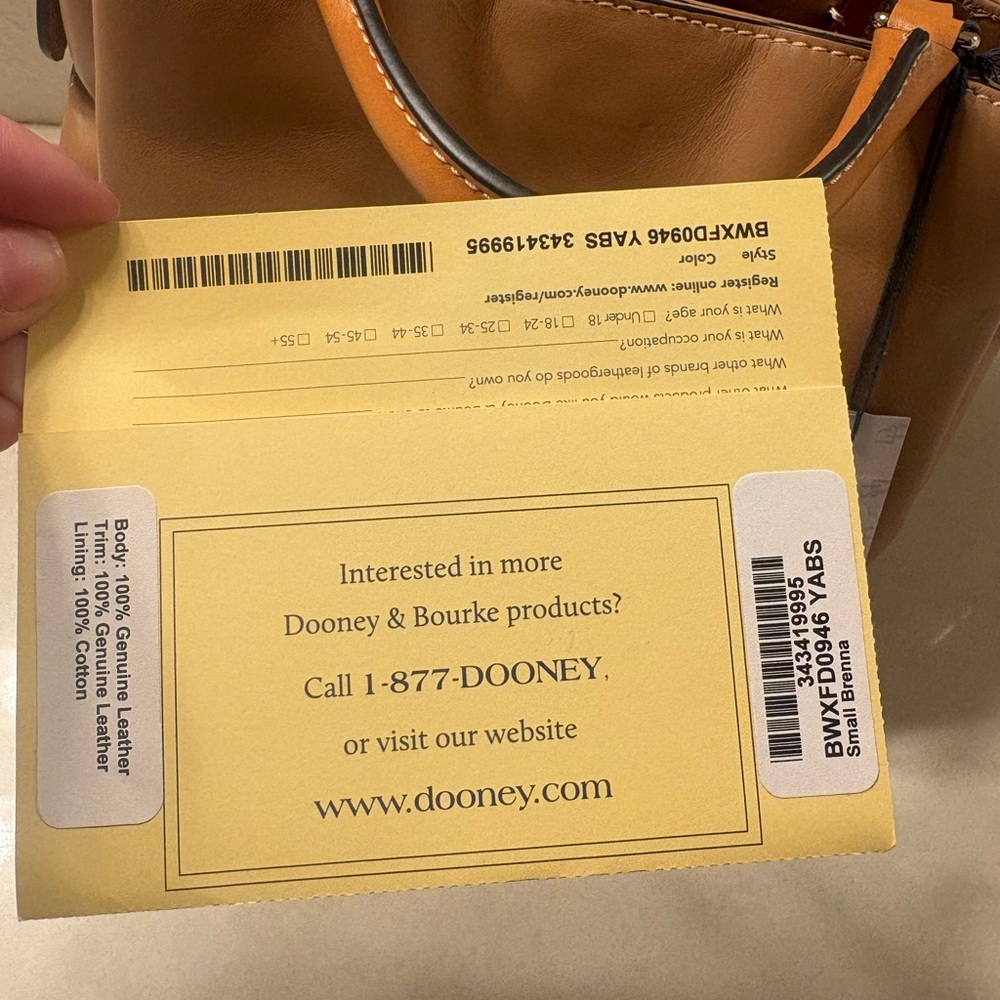 Dooney & Bourke Smooth Leather Satchel - Picture 5 of 11